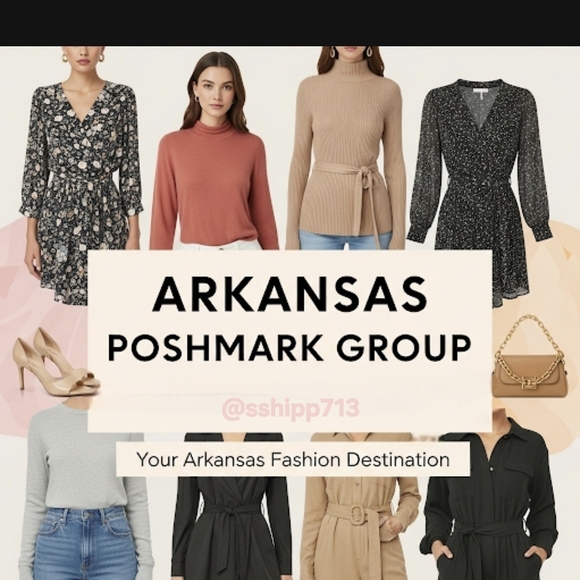Arkansas Poshmark Members Group - SIGN IN BELOW & TYPE YOUR HOME TOWN NAME - Picture 1 of 2